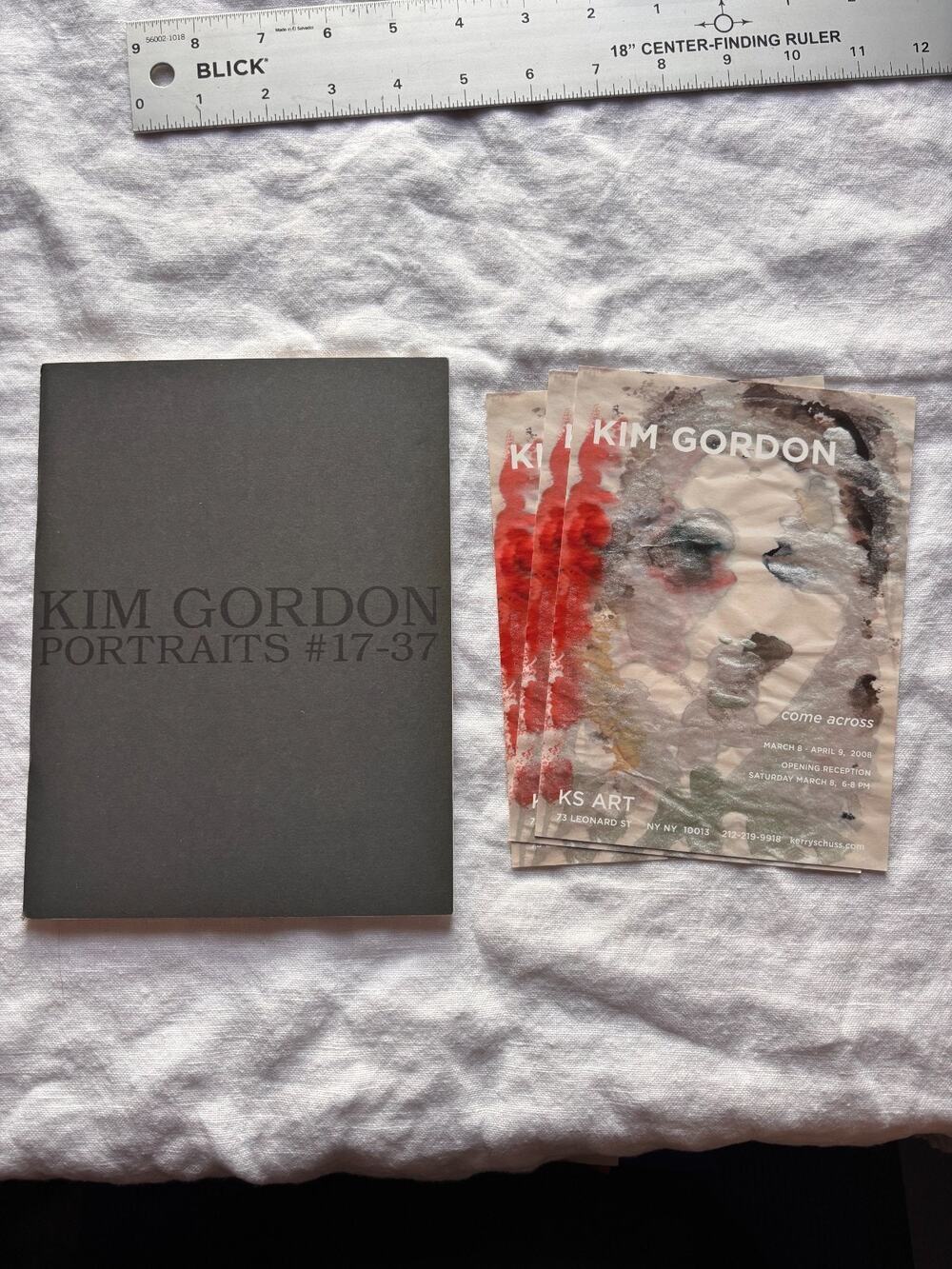 Kim Gordon Portraits 17-37 Catalog Sonic Youth Iguapop 2007 Plus 3 Postcards